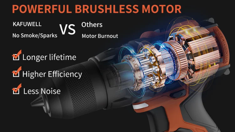 KAFUWELL brushless motor drill