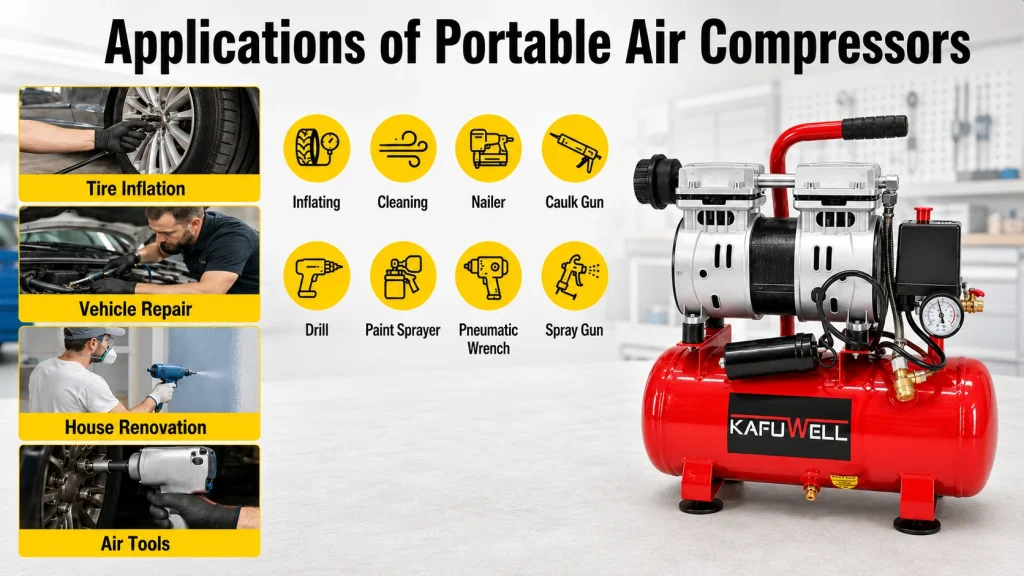 Applications of Portable Air Compressors