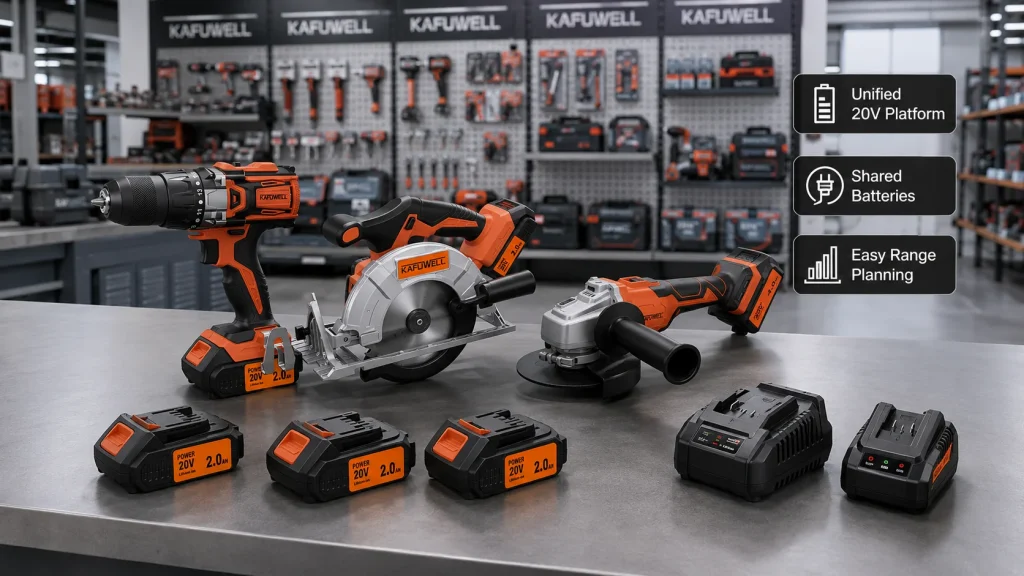 Kafuwell 20V Shared-Battery Cordless Power Tools