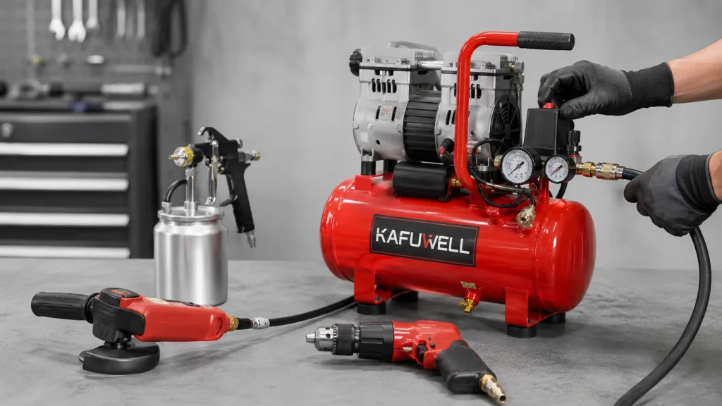 Red Air Compressor